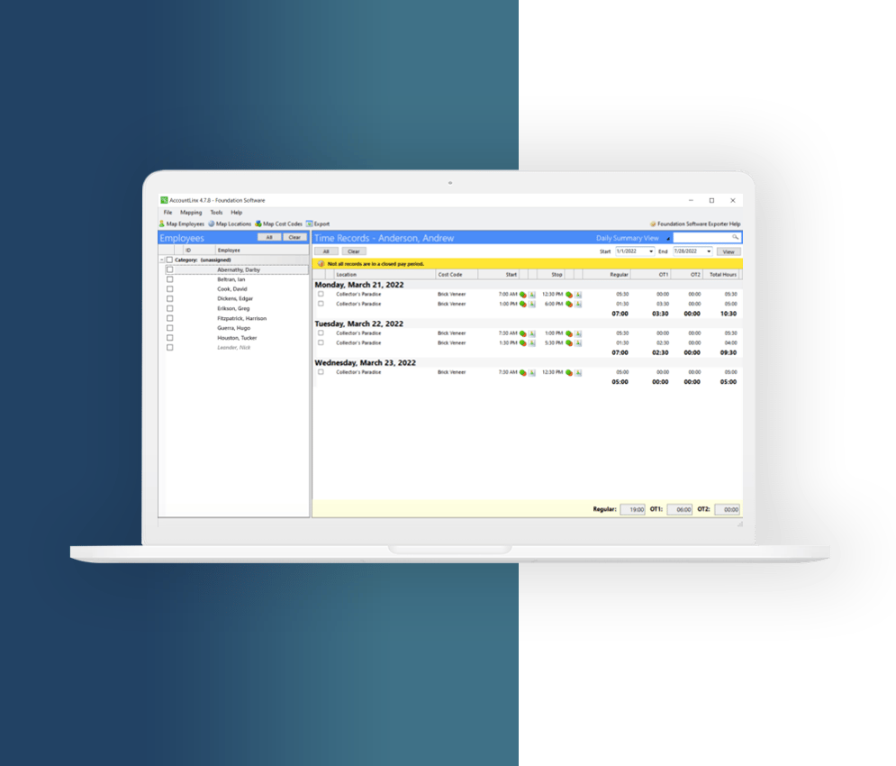 Payroll Sync ExakTime